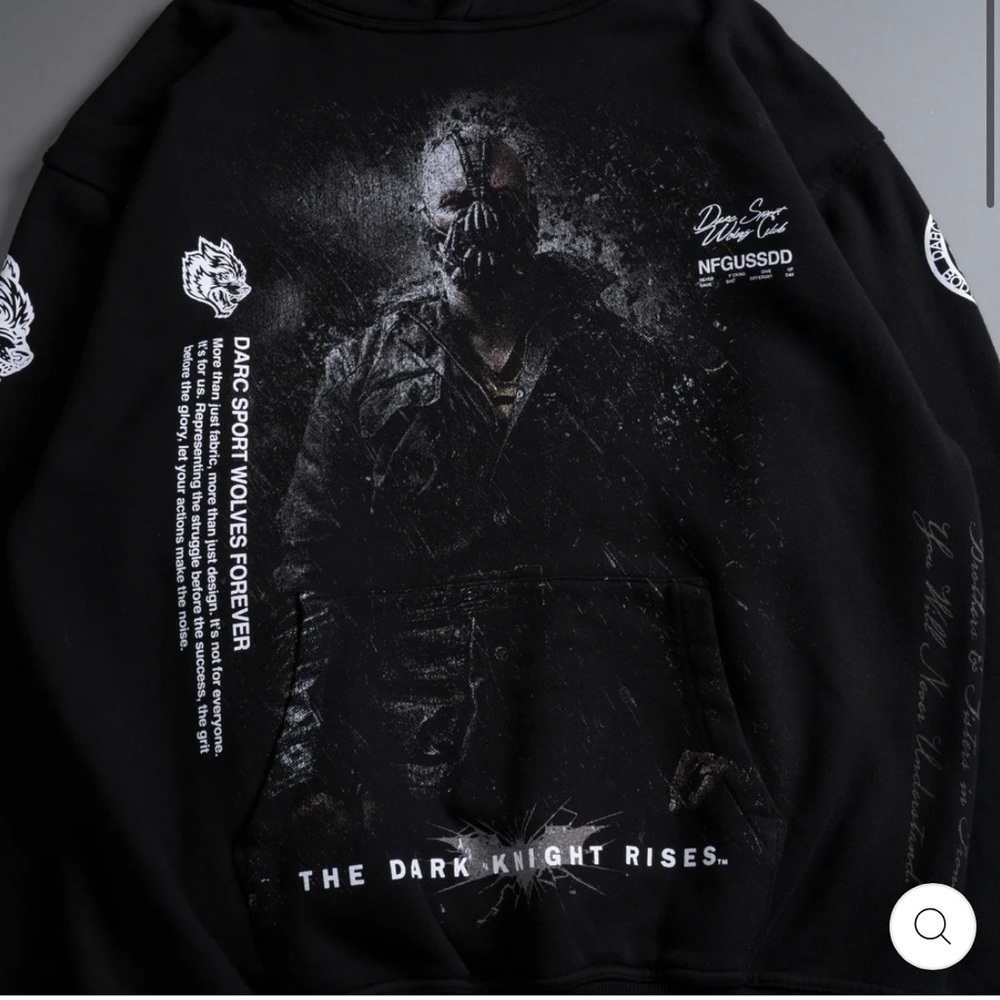 DARC SPORT X BATMAN X BANE “ RISE AGAIN V2” ( DARK KNIGHT MOVIE) HOODIE